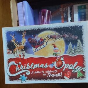 Christmas-Opoly Board Game - Festive Red Edition